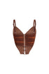 St. George Faux Suede Corset Top
